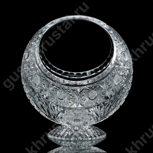 Ваза Корзинка Хрустальная на Подставке